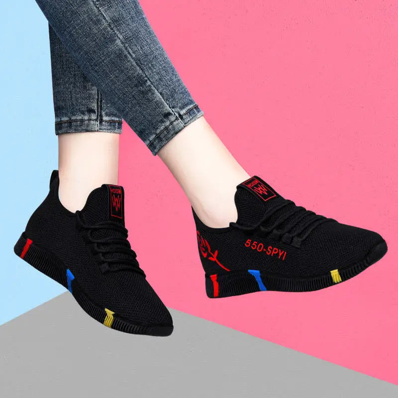 SEPATU OLAHRAGA WANITA MODEL SANTAI RINGAN DAN TIDAK LICIN NYAMAN & BERKUALITAS | Women's Casual Sports Shoes Lightweight Non-Slip Outdoor Walking Tennis Sneakers